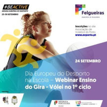 Nova data do Webinar "Ensino do de Gira-Vólei no 1º Ciclo" Nova data do Webinar "Ensino do de Gira-Vólei no 1º Ciclo"